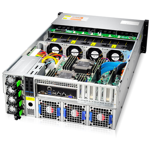 Chu Fei Xeon 3rd Generation 8-card RTX4090 deep learning GPU server Eight-channel H100/A6000 graphics card 671b DeepSeek artificial intelligence workstation host 256G memory + L40 48G*8 Dual-channel 8368Q 76-core 152 threads