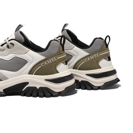 Camel (CAMEL) hiking shoes new sports breathable mesh anti-slip anti-collision wear-resistant shock-absorbing outdoor hiking shoes A11303O6291, white/light pink, women's model 36