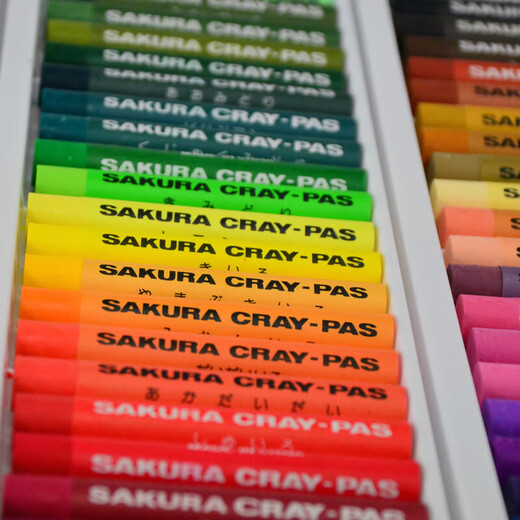 【全网低价】樱花(SAKURA)油画棒蜡笔50色套装 精装礼物礼盒款 儿童安全绘画画笔美术彩绘工具玩具美术写生