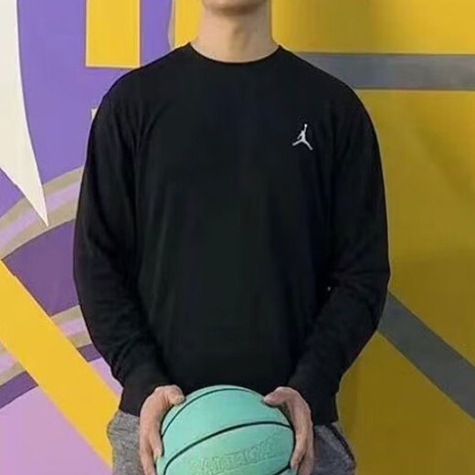 耐克（NIKE）卫衣男装秋冬新款运动服针织圆领男士上衣套头衫FQ1865-687 FQ1865-010黑色 M