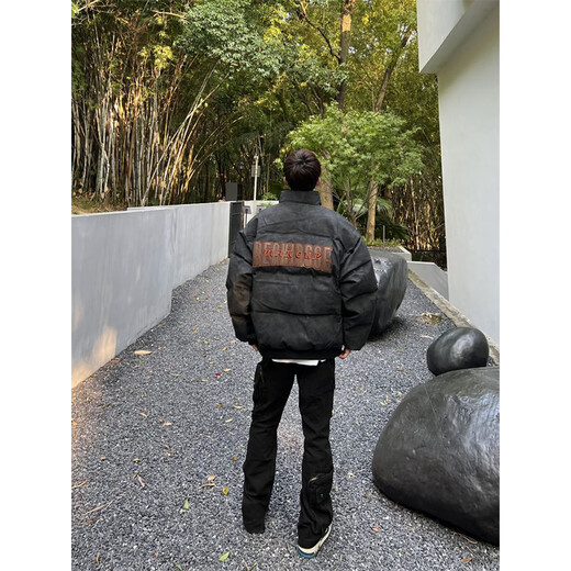 
Digada retro thickened bread cotton jacket for men and women winter loose cotton jacket for men and high-end men's jacket for men casual cotton jacket for men ELFS-D831 brown L