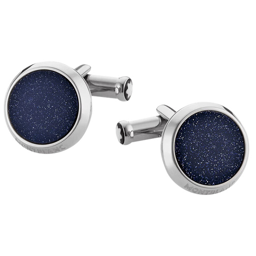 Montblanc (MONTBLANC) large-class silver cufflink gift for boyfriend 112906