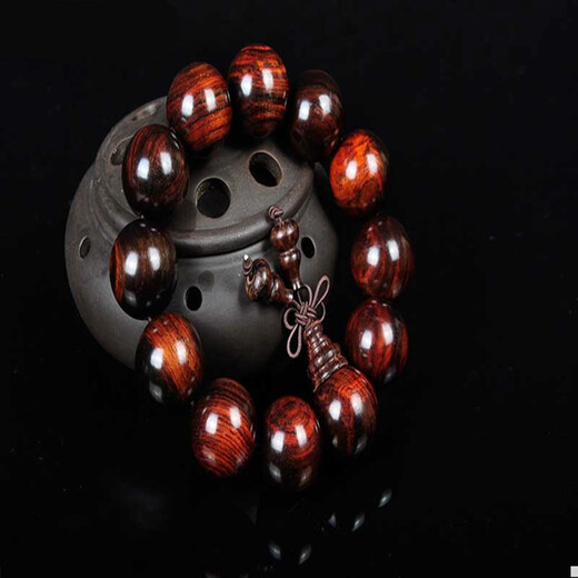 Big Red Rosewood Armband Holz Männer Geschenk rotes Holz Buddhistische Perlen kultureller Rosenkranz SN3894 1,5*15 Stück Zambian Blood Sandelholzarmband
