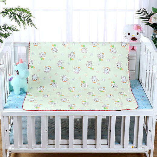 Royal Friends, Baby kann im Sommer mit Wasser gewaschen werden, atmungsaktiv, großer doppelseitiger Kristallvelvet, wasserdichte maschinelle, waschbare Neugeborenenmatte, doppelseitiger Kristallvelvet [blau] 50*70 cm [1 Stück]