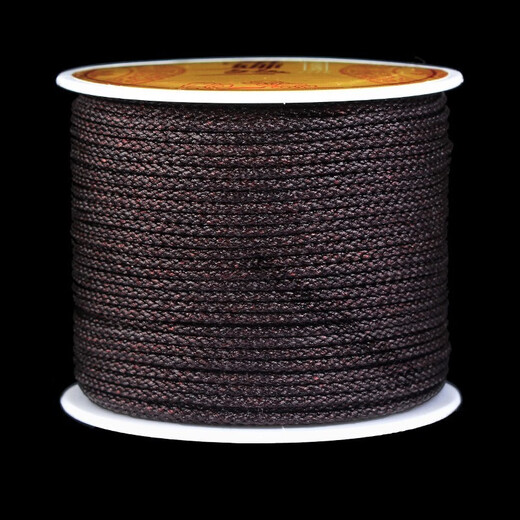 Jiemo Wenwan thread wear-resistant rope non-elastic hand string rope Buddha beads hand-woven jade thread hand rope beaded bracelet wear Wei-Mambo rope 1.2 (brown)/roll