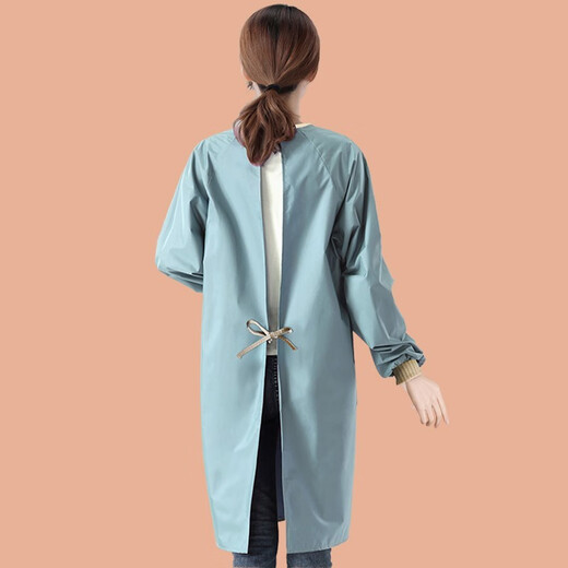 Jinghui Xichuang kitchen apron, anti-fouling, oil-proof, long-sleeved, hand-wipeable, durable women's coveralls, home work clothes JH0808