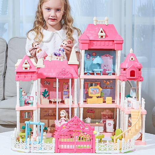 Yasni Fantasy Princess House Dress Up DIY Girl Spielzeug Kinder Simulation Villa Schloss Geburtstagsgeschenk