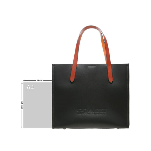 COACH Men's classic versatile one-shoulder tote bag Black CH756BLK