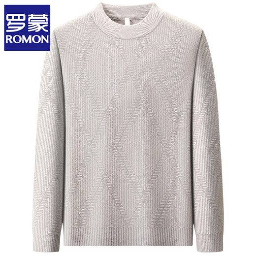 Romon halbe Rollkragenpullover Chenille Pullover Herren Winter verdickte warme Basishemd Hemd Solid Farbe Trendy Brand Strickpullover Faden Mitu XL /52