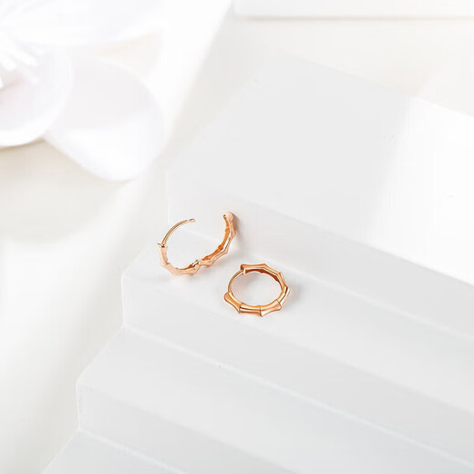 Chao Acer 18K gold earrings, color gold earrings, birthday gift for women, simple style EEK30008418 single style