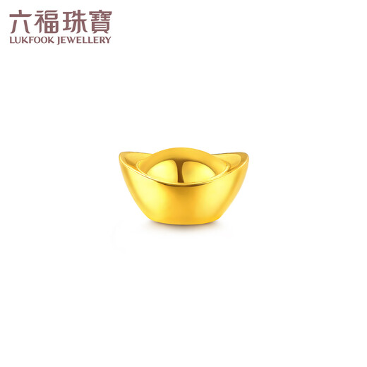 Lukfook jewelry pure gold to add wealth investment gold bars to attract wealth and treasure gold ingots gold ornaments gift single piece price about 1.00 grams