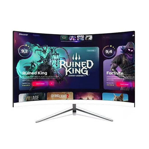 Huihao display 17-32 inches high-definition HDMI office home game e-sports screen desktop computer monitoring LCD screen can be wall-mounted 27-inch micro-frame VGA+HDMI curved screen