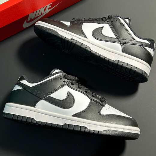 
NIKE Nike Basketball Shoes Men's Shoes 2025 Summer New Air Jordan 1 AJ1 Board Shoes Retro Casual Sneakers DD1391-100 Black and White Panda DUNK 44.5