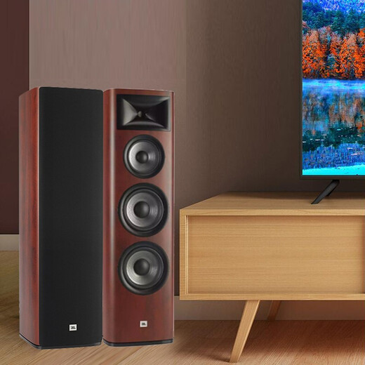 JBL Studio690 Serie Altavoces de audio Centa en el hogar Hifi Salón de estar Combinación de audio de audio Audio Audio Hi-Fi Studio698 Color/par de madera clara