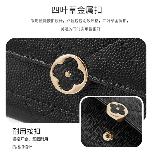 Golf (Golf) Wallet Women's Cowhide Cowhide Multifuncional Moneda Bolsa Múltiple tarjeta de tarjeta Bolsa Dinero Ticket Clip Regalos de regalo para mujeres