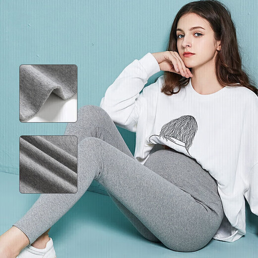 JOYNCLEON maternity pants spring and autumn leggings outer wear sports yoga safety casual pants dark gray L JYK169925