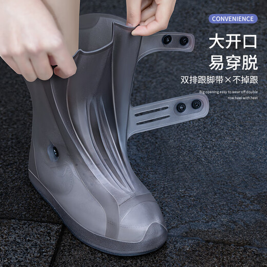 Boots de pluie couvrent les bottes de pluie couvrent les chaussures de chaussures de chaussures épaissines antidérapantes