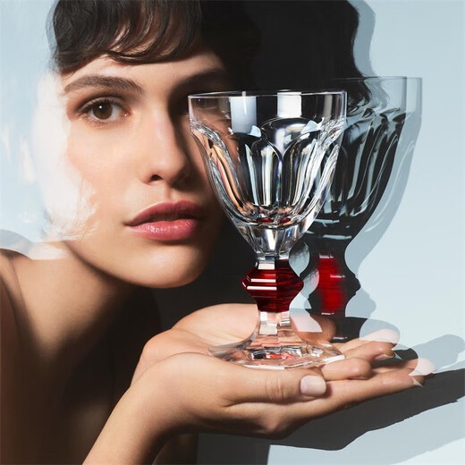 Baccarat Haku Series 1841 Red Wine Glasses Blue Knot Red Knot Gift Transparent + Red Wine Glass