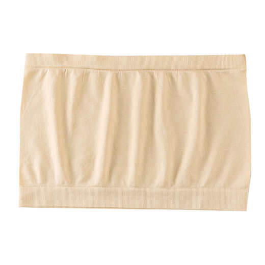 Bottoming, anti-exposure, no padded underwear, one-piece strapless bandeau, one-piece underwear, beautiful back and chest wrap, one-line circumference, skin tone, 1 piece, one size fits all, 80-125 Jin Jin equals 0.5 kg