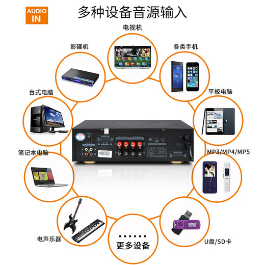 SHILE AV-2011B professional KTV stage audio and static amplifier conference room shop home karaoke audio amplifier
