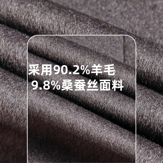 Fazeya恒源祥高档羊绒西服男外套秋冬羊毛呢子商务休闲修身西装单西外套 咖色 175（建议125-145斤）