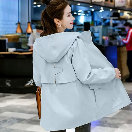 Muxia Lily 2025 Spring and Autumn New Women's Clothing Women's Withen British Style Top Small Caballa de gabardina para mujeres Pink Women's Pink XL