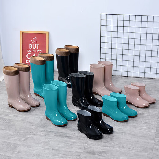 Lido Yichen Mid-tube rain boots anti-slip waterproof rubber shoes kitchen water shoes size 39 women's style
