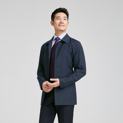 Youngor (YOUNGOR) windbreaker men's jacket men's spring and summer single windbreaker for young and middle-aged men, same style as the mall, navy M 170/92A