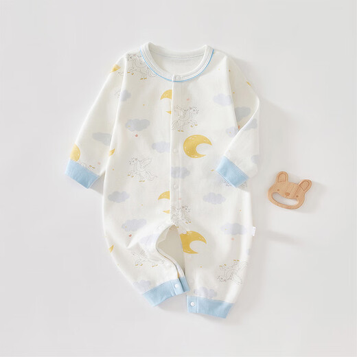 
Betas newborn onesie spring and autumn men and women baby pure cotton clothes baby long sleeve crawling clothes Jungle rabbit (single-piece) 80cm