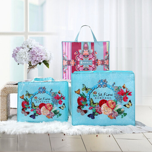 Fu'anna Home Textiles Saint Flower Cotton Four-Piece Set Pure Cotton Bedding Kit Double Bedding Sheets 203*229cm