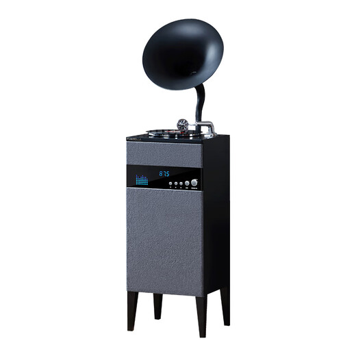 Fantasy Poetry Gramophone Living Room Study Italian Style High-end Retro Vinyl Large Speaker Floor-Standing Record Player Bluetooth Modern Audio Dark Gray SP1502