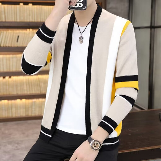 Kaduton tricot cardigan masculin mince d'automne nouveau coréen de style coréen veste mince veste à la mode belle à l'extérieur à l'extérieur du bleu l