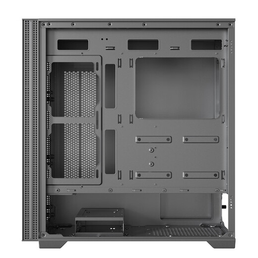 GALAXY Metal Master E210 Desktop-Computergehäuse (zwei Seitenteile aus Eisen/TYP-C/kompatibel mit E-ATX/unterstützt 360-Grad-Wasserkühlung/11 Lüfterpositionen/Farbe: Schlachtschiffgrau)