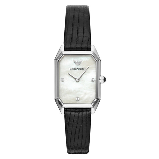 
Emporio Armani watch women's European and American watch simple and fashionable business quartz belt female expression Valentine's Day birthday gift for girlfriend Simple square plate AR11148
