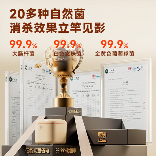 Feili underwear sterilizer dryer household small ultraviolet sterilizer disinfection box portable sterilizer sterilization box ZX02 10L upgraded model (dual lamp tube)