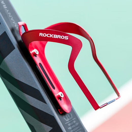 ROCKBROS Aluminum Alloy Water Bottle Cage Bicycle Water Bottle Cage Road Bike Mountain Bike Water Cup Rack Cycling Equipment Black - Aluminum Alloy Water Bottle Cage