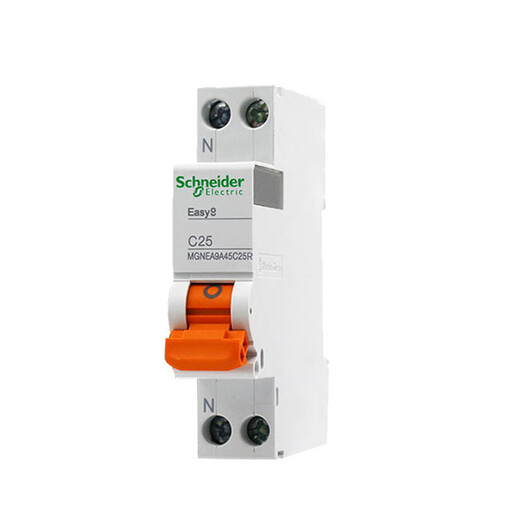 Interrupteur d'air électrique Schneider 1P + N C25A MOTENAL MICRO CIRCUTER DOUBLE ENlet double sortie DPN Air ouvert MGEA9A45C25R