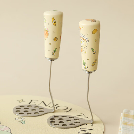 Blue Lotus Blue Lotus Panda Little Flower Stainless Steel Potato Mashed Masher Masher Household Baby Food Tool Artifact Bagel Style Swipe right to see picture 2 for details