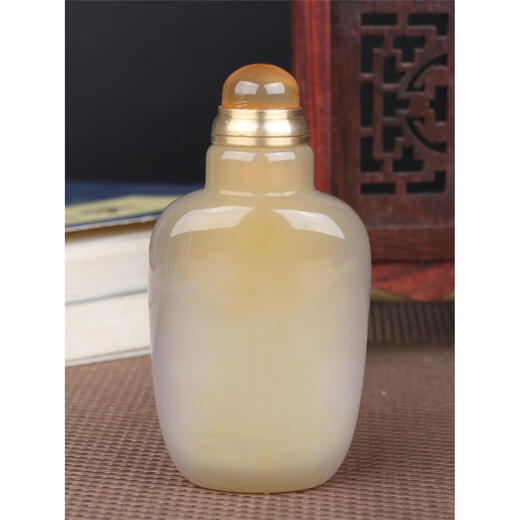 DRJEFUN玛瑙鼻烟壶 天然玉石手工雕刻 容量2-4克 高端沉香瓶 T9276