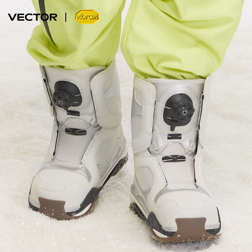Vector单板滑雪鞋女防滑减震保暖防水滑雪装备全能全地域户外快穿滑雪靴 雪山白【女款滑雪鞋】 38