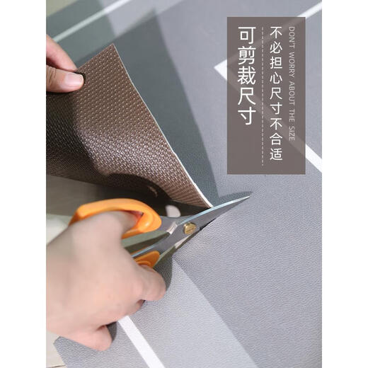 
Fish and Tiger elevator car special floor mat leather wear-resistant custom floor mat door waterproof and anti-slip mat imitation marble Xingsu-14957 140cm*140cm-Leather