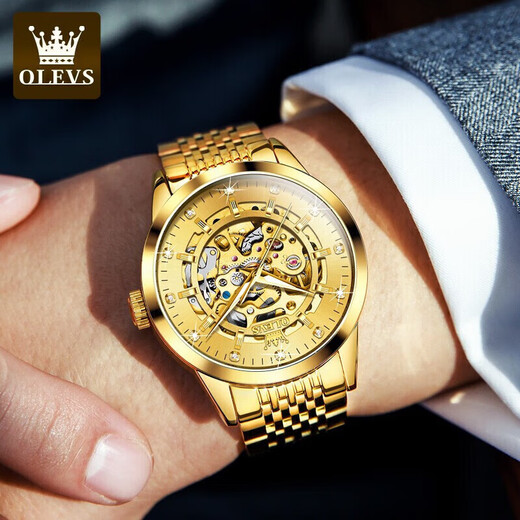 Oleeis Olevs Swiss Certified Brand Watch Men's Mechanical Uhr