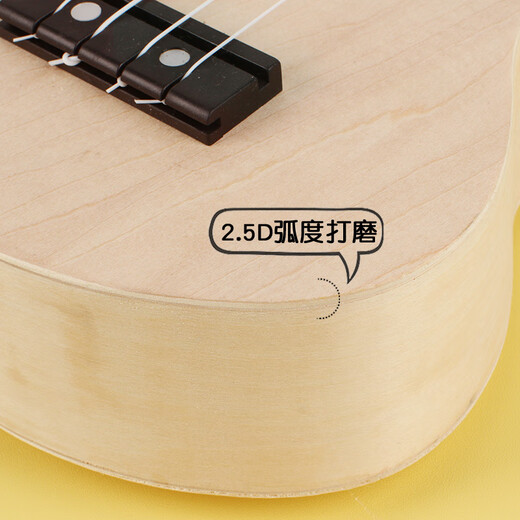 Ukulele diy kleine Gitarre handgefertigtes hausgemachtes Montage-Material-Pack gemaltes handbemaltes Graffiti Holz 21 Zoll Box Runde + Pigment + Rucksack 21 Zoll