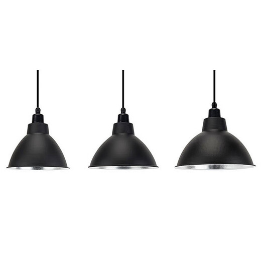 CHANDELIERS INDUSTRIELS ET MINUATIONS CHANDELIERS LAMPORE BUREAU CHANDELIERS LAMPADE Shell 39 cm Black JG-831