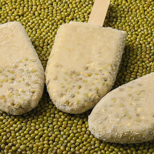 Guangming brand premium heavy mung bean popsicle 96g*10 pieces, mint refreshing taste popsicle, cold drink ice cream family pack