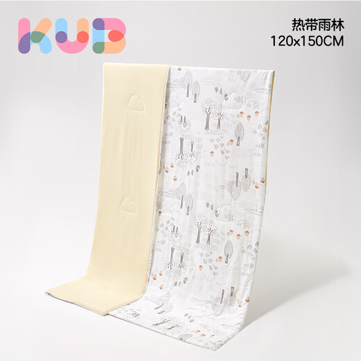 KUB (KUB) baby cools children summer cools baby air conditioner washable antibacterial cotton blanket - tropical rainforest