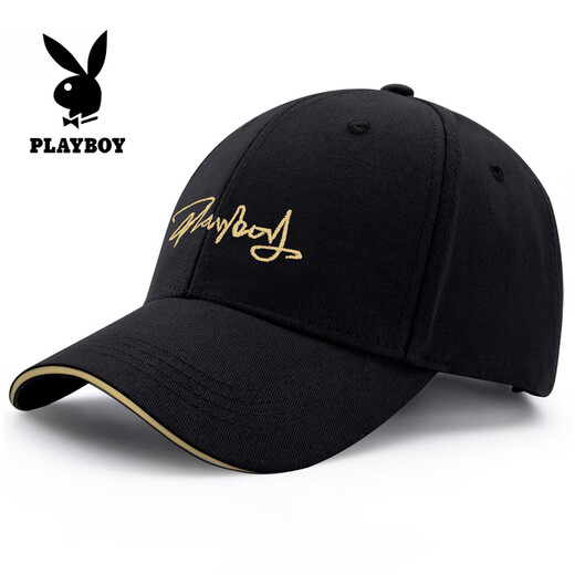Playboy hat men four seasons baseball hat sun protection spring and summer casual fashionable breathable baseball cap sun hat women black