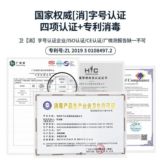 Feili duct type ozone generator central air conditioning fully automatic control ozone disinfection machine equipment food factory industrial clean workshop sterilization and deodorization 8100F 100g ozone 1000