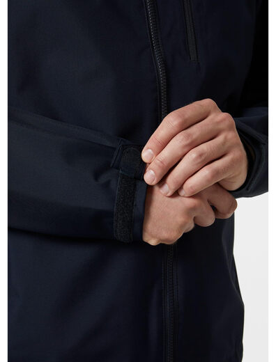 HELLY HANSEN, HH H/H Helly Hansen Men's Crew 2.0 Waterproof and Windproof Hooded Jacket Urban Commuting Daily Casual 597 Navy Medium