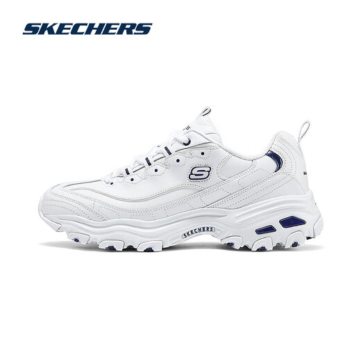Skecher kleiner weißer Bär atmungsaktives Paar Männer kleine weiße Schuhe erhöhte dicke Sohle vielseitig Retro lässig Daddy Schuhe Sportschuhe Sport Schuhe